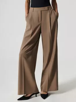 Широкие брюки из смесовой шерсти