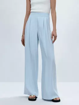 Широкие брюки из струящейся вискозы