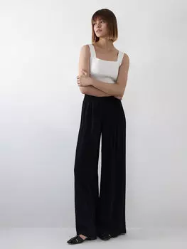 Широкие брюки из струящейся вискозы