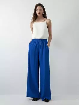 Широкие брюки на резинке