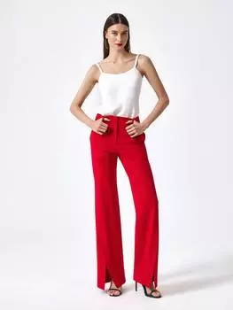 Широкие брюки с разрезами