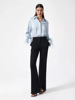 Широкие брюки с разрезами