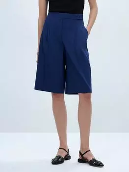 Шорты из шерсти и льна