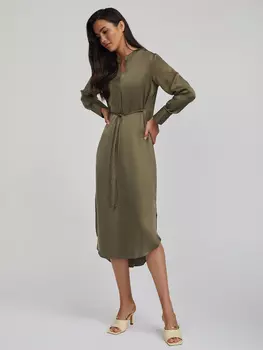 Струящееся платье с завязками