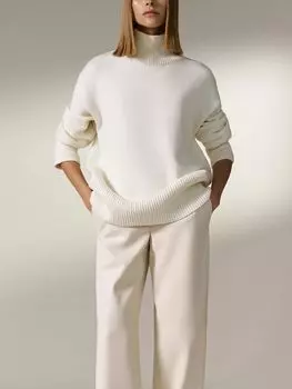 Свитер из шерсти и хлопка