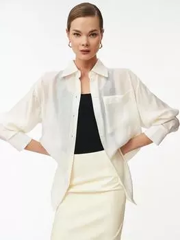 Свободная рубашка из вискозы