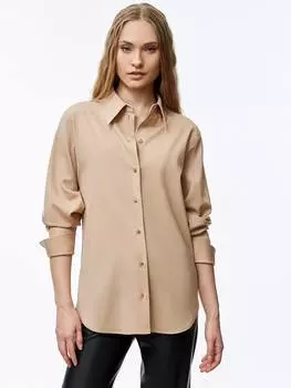 Свободная рубашка с удлиненными манжетами