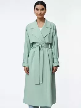 Тренч на запах из струящейся ткани