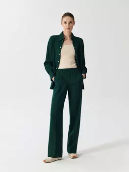 Трикотажные брюки с эластичным поясом