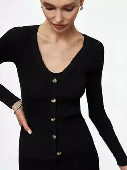 Трикотажный кардиган облегающего кроя