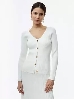 Трикотажный кардиган облегающего кроя