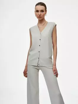 Трикотажный жилет на пуговицах