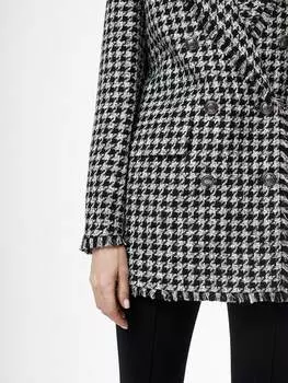 Твидовый двубортный жакет