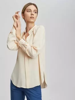 Удлиненная блуза с планкой