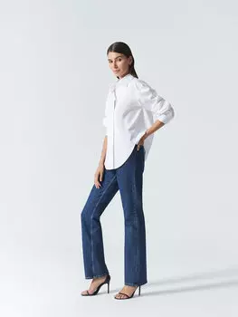 Удлиненная рубашка оверсайз