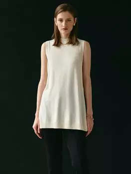 Удлиненный топ из мягкого трикотажа