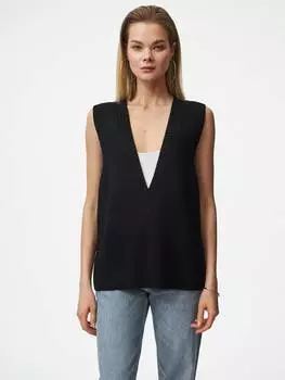 Удлиненный жилет из шерсти