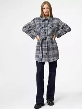Укороченное пальто-рубашка