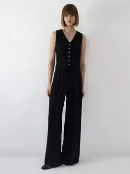 Укороченный жилет из крепа