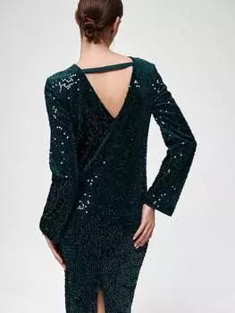 Вечернее платье с пайетками