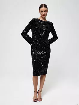 Вечернее платье с пайетками