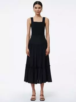 Ярусная юбка клеш