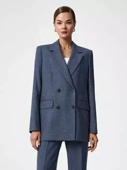 Жакет с принтом "гусиная лапка"