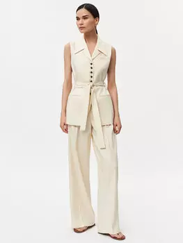 Жилет изо льна и вискозы