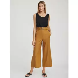 Кюлоты изо льна с поясом