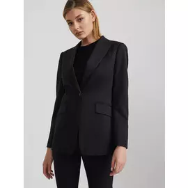 РћРґРЅРѕР±РѕСЂС‚РЅС‹Р№ Р¶Р°РєРµС‚ РёР· РєРѕСЃС‚СЋРјРЅРѕР№ С€РµСЂСЃС‚Рё