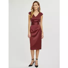 РџР»Р°С‚СЊРµ РёР· СЃР°С‚РёРЅР° СЃРѕ СЃСЉРµРјРЅС‹Рј РїРѕСЏСЃРѕРј