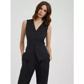 Приталенный жилет из шерсти