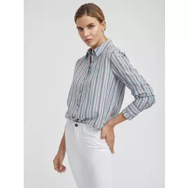 Рубашка в полоску с двойными манжетами