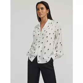 Свободная блуза с принтом