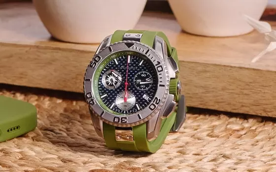 Energy Z60 44 мм кварц хронограф титан