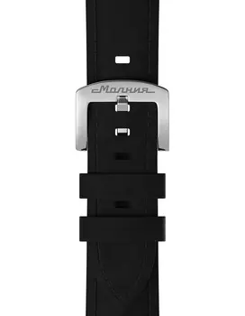 Кожа нубук, черный, система быстрой замены, пряжка-бакля