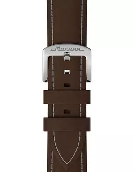 Кожа нубук, коричневый, система быстрой замены, белая отстрочка