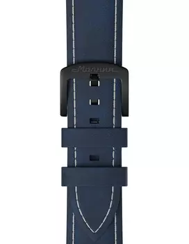 Кожа нубук, синий, система быстрой замены, белая отстрочка