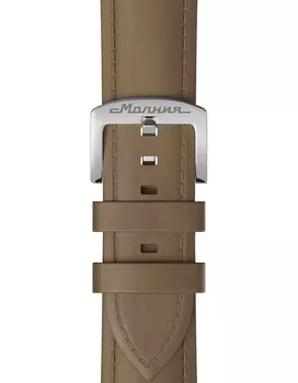 Кожа нубук, светло-бежевый, 24 мм, система быстрой замены, пряжка-бакля