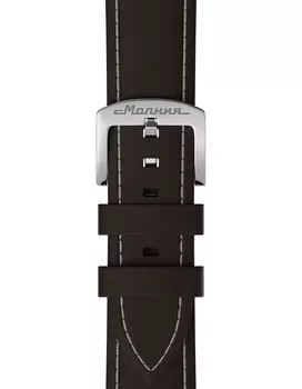 Кожа нубук, темно-коричневый, система быстрой замены, белая отстрочка