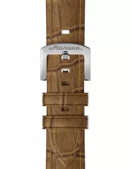 Натуральная кожа с тиснением, бежевый, пряжка-бакля