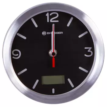 Часы Bresser (Брессер) MyTime Bath RC, водонепроницаемые, черные