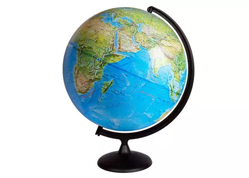 Глобус физический диаметром 420 мм