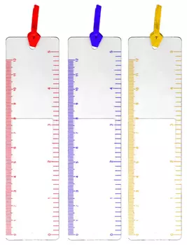 Линза Френеля Kromatech 3х, 140х37 мм, гибкая, линейка-закладка
