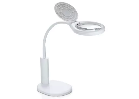 Лупа Kromatech настольная 2,3x/6x, 108/21 мм, аккумуляторная, с подсветкой (8 LED) TJ108C