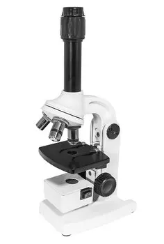 Микроскоп «Юннат 2П-3», белый, с подсветкой