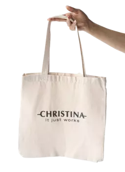 Christina Shopper Bag Cotton, 30*35*5 - Сумка-шоппер холщевая Christina, 30*35*5