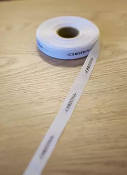 White Ribbon - Белая лента "CHRISTINA", 19 мм (1 м)