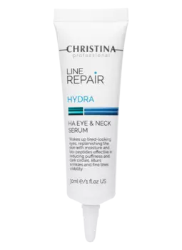 Line Repair Hydra HA Eye & Neck Serum - Сыворотка для кожи вокруг глаз и шеи с гиалуроновой кислотой, 30 мл