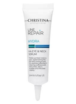 Line Repair Hydra HA Eye & Neck Serum - Сыворотка для кожи вокруг глаз и шеи с гиалуроновой кислотой, 30 мл